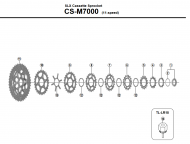 Ersatzteile Shimano SLX Kassette CS-M7000 11-fach