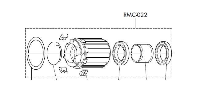 Fulcrum Freilaufkoerper RM0-022 Red Carbon - Red Metal Zero XRP HG