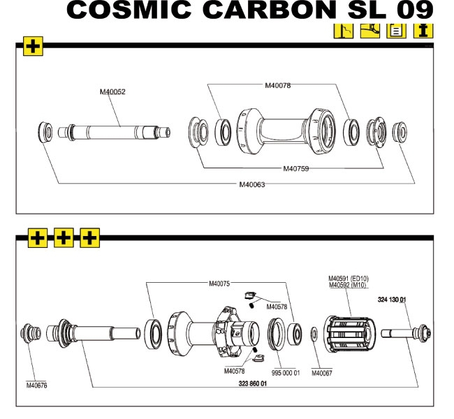 Mavic Cosmic Carbone SL Hinterradachse bis 2013