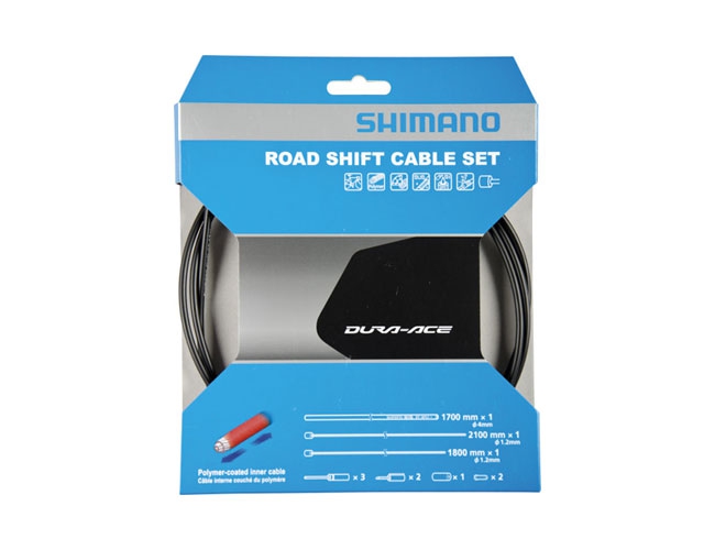 Shimano Dura Ace Schaltzug Set SLR-EV polymer-beschichtet Schwarz