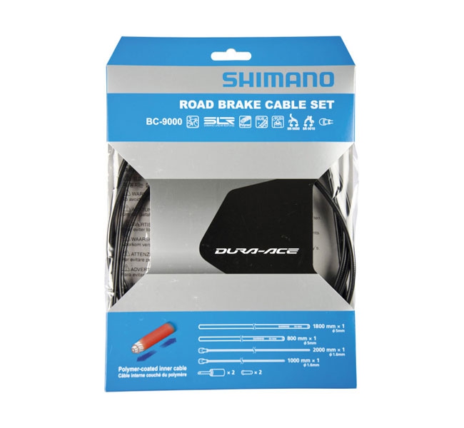 Shimano Dura Ace BC 9000 Bremszug Set polymer beschichtet grau