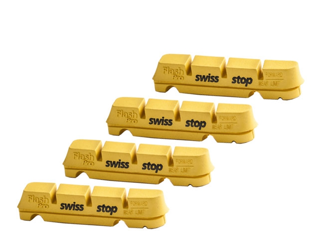 SwissStop Bremsgummis Flash Pro Yellow King Road Shim/Sram 2 Paar