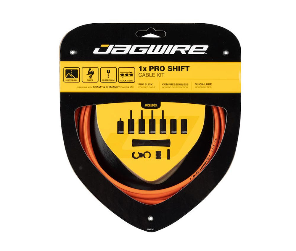 Jagwire Pro Shift 1x Schaltzugset Road/MTB orange