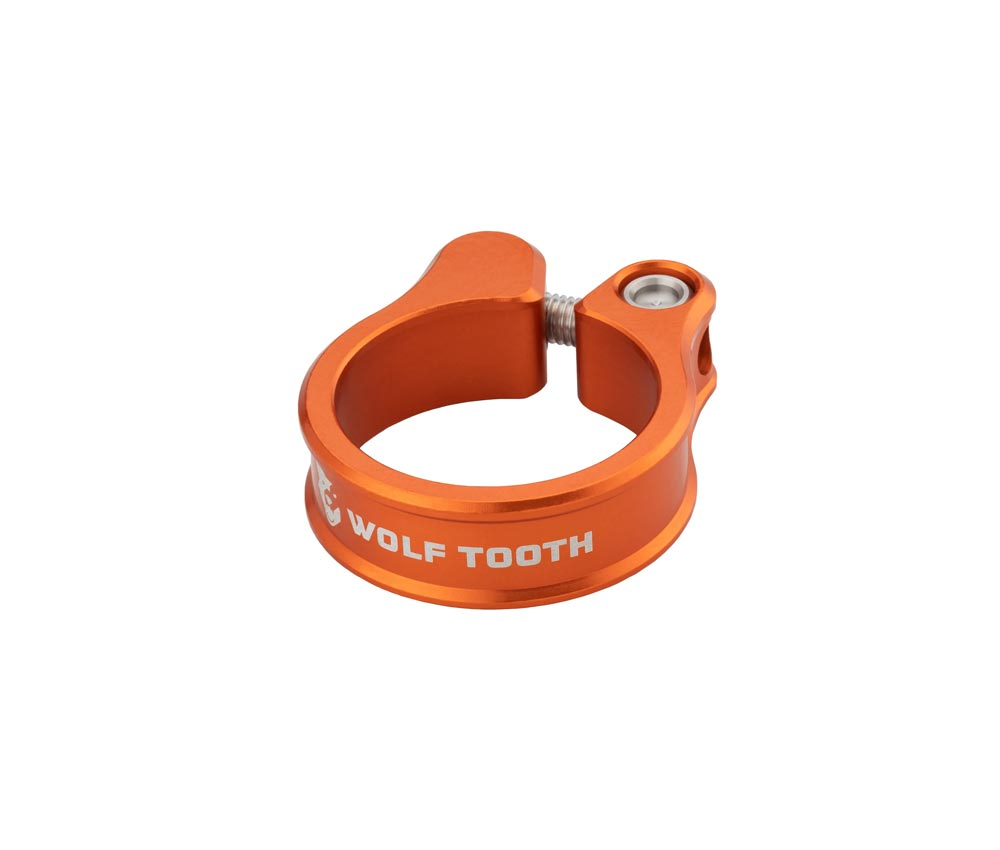 Wolf Tooth Sattelstuetzenklemme - 28,6mm geschraubt Aluminium orange