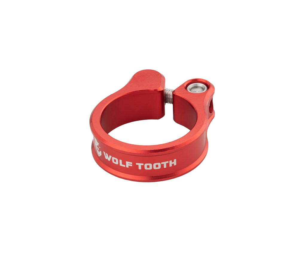 Wolf Tooth Sattelstuetzenklemme - 28,6mm geschraubt Aluminium rot