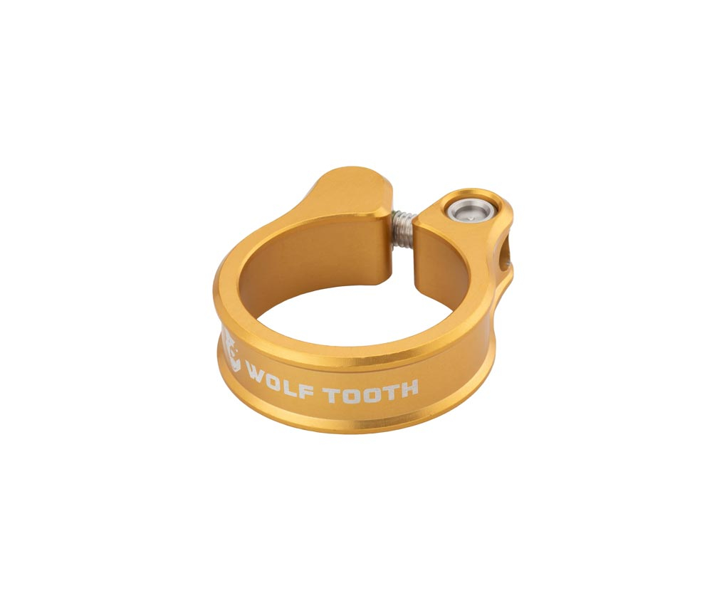Wolf Tooth Sattelstuetzenklemme - 34,9mm geschraubt Aluminium gold