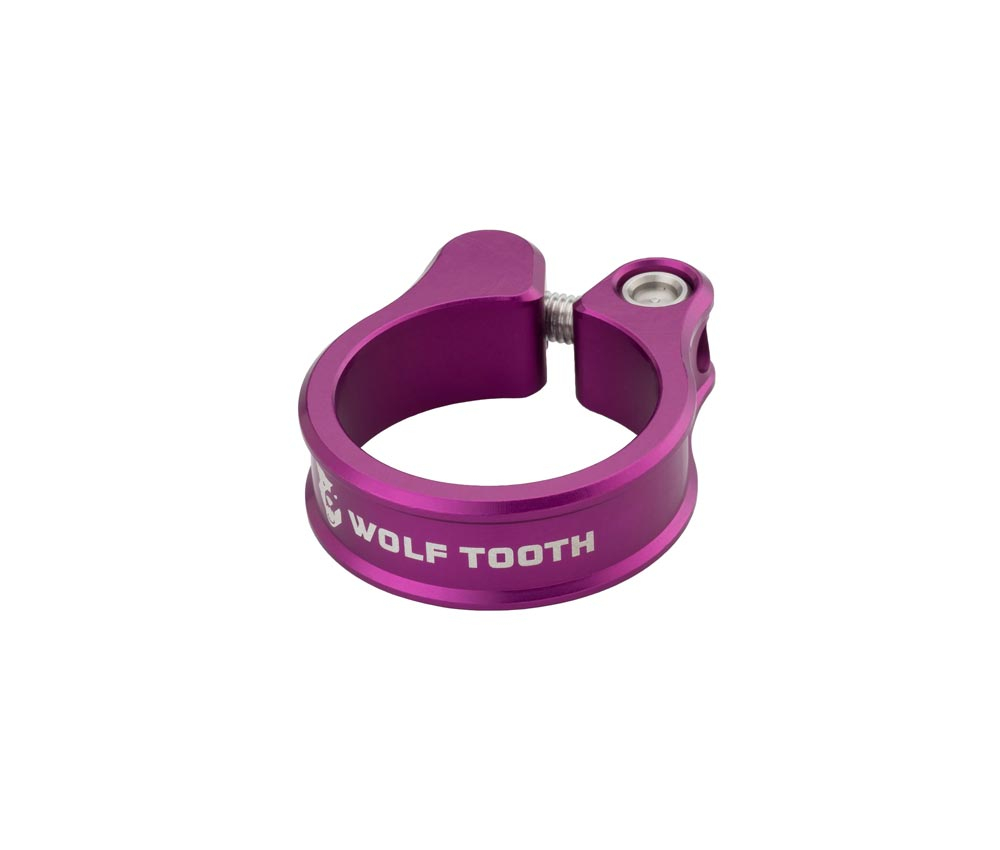 Wolf Tooth Sattelstuetzenklemme - 34,9mm geschraubt Aluminium violett