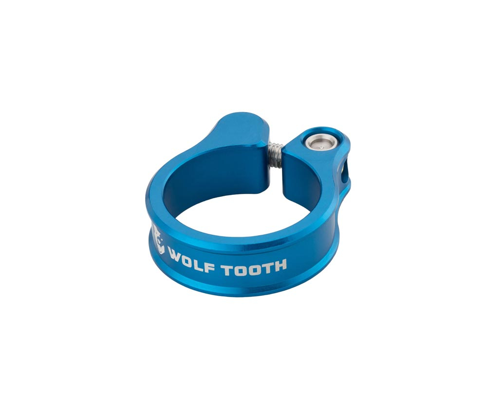 Wolf Tooth Sattelstuetzenklemme - 38,6mm geschraubt blau