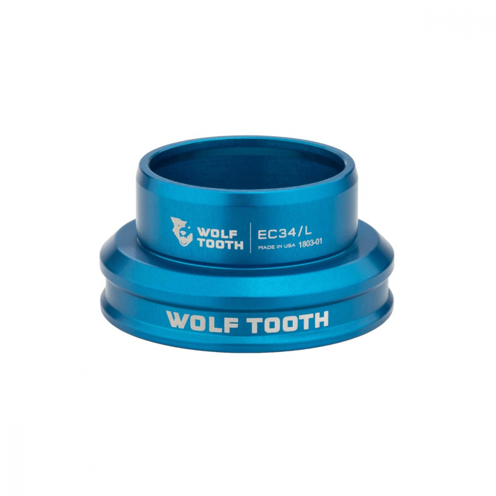 Wolf Tooth Performance Steuersatz Unterteil 1 1/8 Zoll | EC34/30 blau