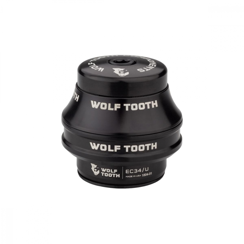 Wolf Tooth Premium Steuersatz Oberteil 1 1/8 Zoll | EC34 / 28,6mm Hoehe 25mm schwarz