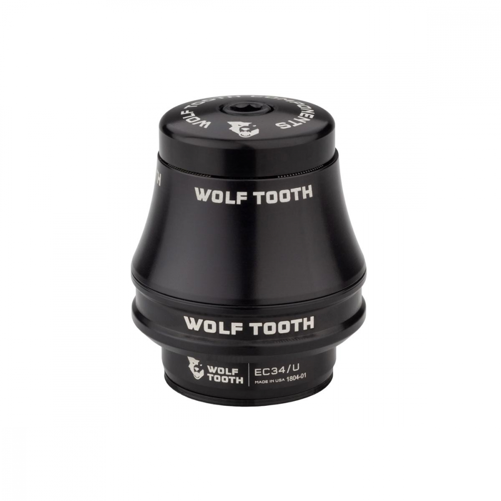 Wolf Tooth Premium Steuersatz Oberteil 1 1/8 Zoll | EC34 / 28,6mm Hoehe 35mm schwarz