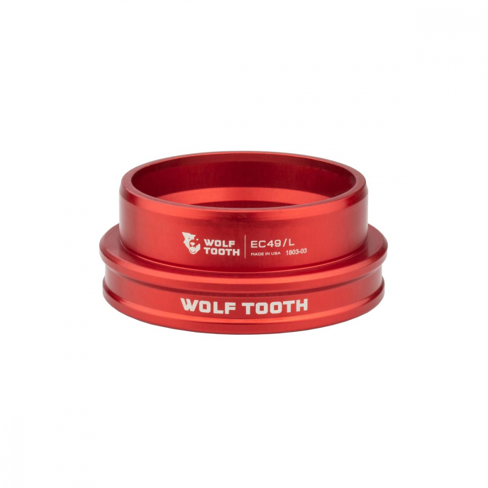 Wolf Tooth Premium Steuersatz Unterteil 1,5 Zoll | EC49/40 rot