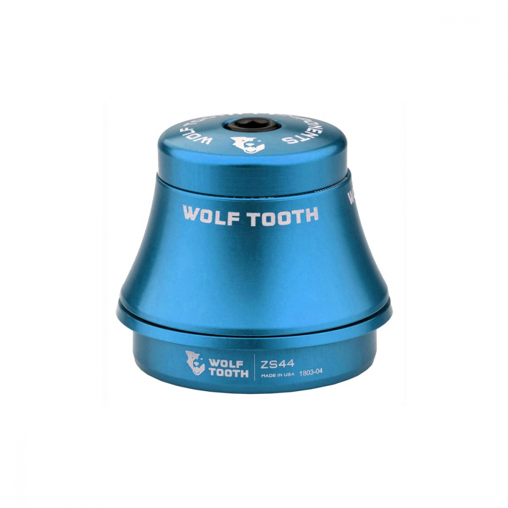 Wolf Tooth Premium Steuersatz Oberteil 1 1/8 Zoll | ZS44 / 28,6mm Hoehe 25mm blau