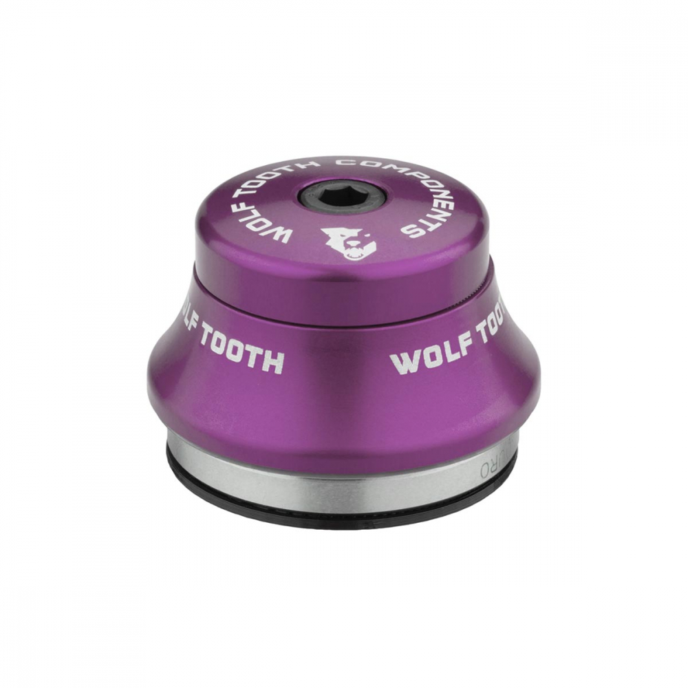 Wolf Tooth Premium Steuersatz Oberteil 1 1/8 Zoll | IS41 / 28,6mm Hoehe 15mm violett