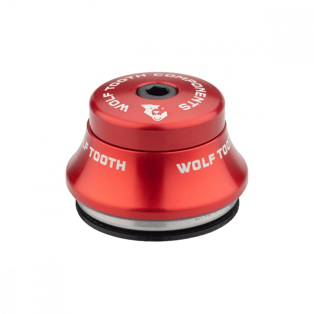 Wolf Tooth Premium Steuersatz Oberteil 1 1/8 Zoll | IS41 / 28,6mm Hoehe 15mm rot