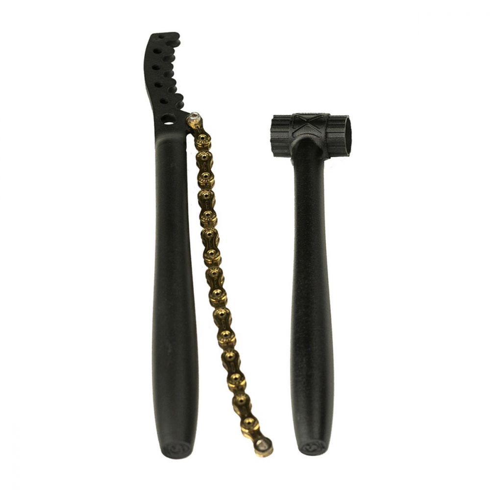 SILCA Chain Whip + Lock Ring Titanium Cerakote Werkzeugset - 2-teilig Titan Keramik schwarz-rot