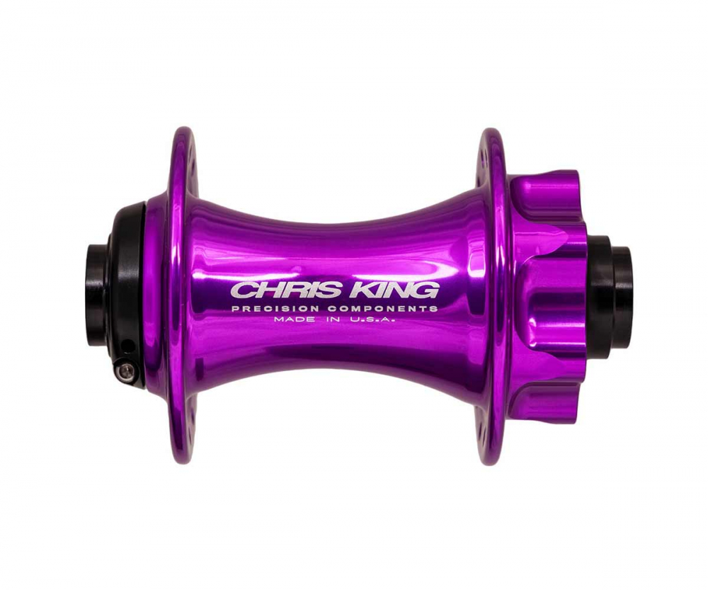 Chris King MTB Vorderradnabe Disc 6 Loch Boost 15x110 mm 3D purple | violet 28 Loch