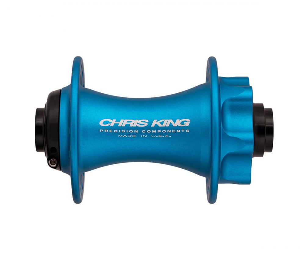 Chris King MTB Vorderradnabe Disc 6 Loch Boost 15x110 mm matte turquoise | matt tuerkis 28 Loch