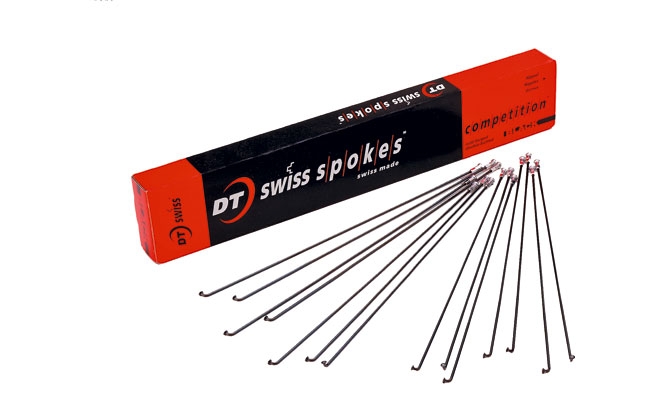 DT Swiss Competition Speichen 2,0 x 1,8 mm in schwarz, Laenge 258 mm