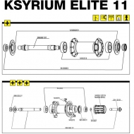 Mavic Ksyrium Elite Lagerabdeckung Vorderrad 2 Stueck Modell 2011