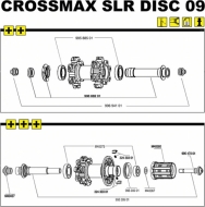 Mavic Crossmax SLR Vorderradachse 15 mm incl Verschraubung ab Mod 2009
