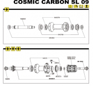 Mavic Cosmic Carbone SL Titan Rahmenanschlag rechts - Restbestand
