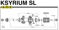 Mavic Ksyrium SL Lagersatz Hinterrad 608+6903