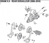 Sram X.0 Schaltwerks Feder Modell 2006-13 Pos 5