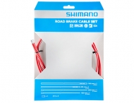Shimano Rennradzug Bremszug Set SIL-TEC beschichtet rot