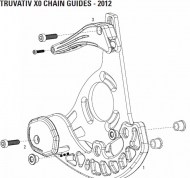 Truvativ X0 Chain Guide Ersatzteil Fuehrung unten schwarz