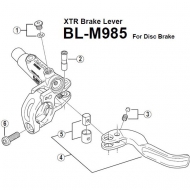 Shimano XTR Ersatz Bremshebel fuer Bremsgriff BLM985