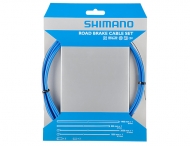 Shimano Rennradzug Bremszug Set SIL-TEC beschichtet blau