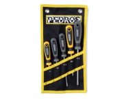 Pedros 2.0 Werkzeugset Schraubendreher - 5-teilig mit Tasche gelb-schwarz