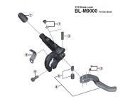 Shimano XTR BL-M9000 Bremshebel Ersatzteil | Abdeckung fuer Bremsleitung Nr 7
