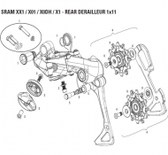Sram XX1 / X01 Schaltwerk-Befestigung-Kit