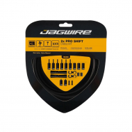 Jagwire Pro Shift 2x Schaltzugset Road/MTB matt-schwarz