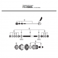 Shimano Acera FH-RM66 Hinterrradnabe Ersatzteil | Hinterrrad Hohlachse 146 mm komplett Disc Break Center Lock Nr 2
