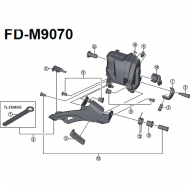 Shimano XTR Di2 FD-M9070 Umwerfer Ersatzteil | Montagewerkzeug TL-FDM905 + Kettenleitblech 2-fach Nr 8