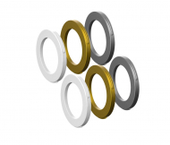Magura MT Disc 2 Kolben Bremsssattel | Blenden-Kit weiss - gold - silber