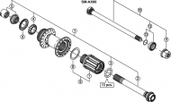 Shimano Zee FH-M640 Disc Hinterradnabe Ersatzteil | Dichtring links Nr 9 ausverkauft