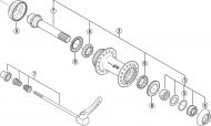 Shimano Deore XT HB-M775 Disc Vorderradnabe Ersatzteil | O-Ring rechts Nr 5