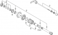 Shimano Deore XT FH-M770-S Hinterradnabe Ersatzteil | Schnellspanner 173mm Silber Nr 1 ausverkauft