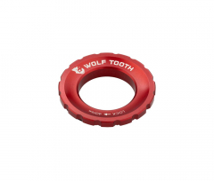 Wolf Tooth Centerlock Verschlussring - externe Verschraubung Aluminium rot