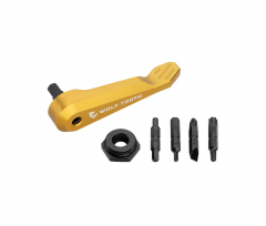 Wolf Tooth Axle Handle Multitool - Bithalter / Plug In Hebel - gold
