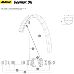 Ersatzteile Mavic Deemax DH Laufrad 27,5 Zoll Mod 2018