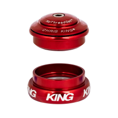 Chris King InSet i8 Steuersatz Mixed Tapered 1 1/8 - 1 1/4 Zoll rot | red ZS44/28,6 - EC44/33