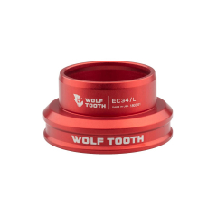 Wolf Tooth Performance Steuersatz Unterteil 1 1/8 Zoll | EC34/30 rot