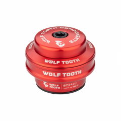 Wolf Tooth Premium Steuersatz Oberteil 1 1/8 Zoll | EC34 / 28,6mm Hoehe 16mm rot