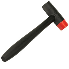 SILCA Dead Blow Titanium Cerakote Hammer - 3D gedruckt Titan Hartgummi schwarz-rot