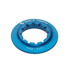 Wolf Tooth Centerlock Verschlussring - interne Verschraubung Aluminium blau